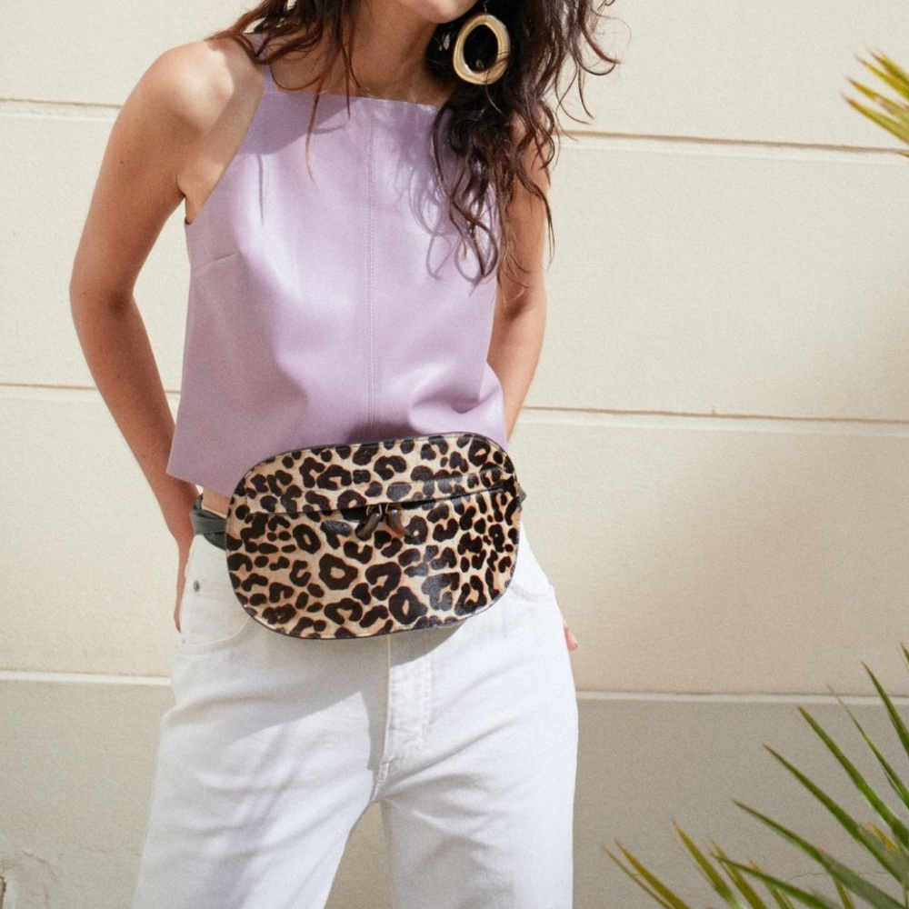 Nanushka Leopard Print Fanny Pack